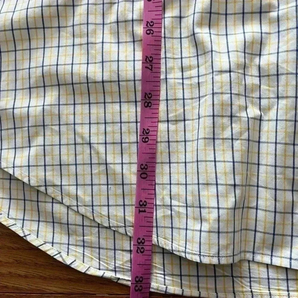 [18/36-37]Ralph Lauren Blue Tag  Yellow/Blue Plaid Classic Fit Dress Shirt -NWOT - Picture 6 of 8